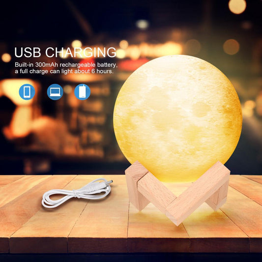 3D moon lamp