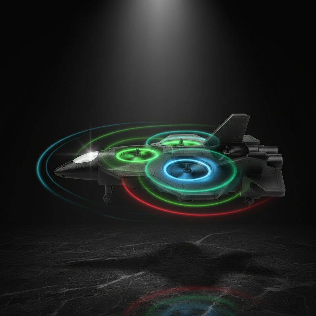 RC Fighter Jet - Remote Control Airplane - 2.4GHz Remote Control, Gyro Stabilization, Lightweight EPP Foam Build, Ready to Fly Aircraft - Multicolor - Standard Size