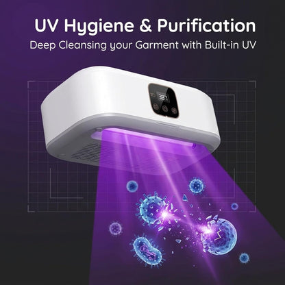 Portable Electric Clothes Dryer for Home, Foldable Wardrobe Garment Dryer with Digital Display, Energy Efficient Indoor Drying Machine for Clothes, Coats and Baby Garments