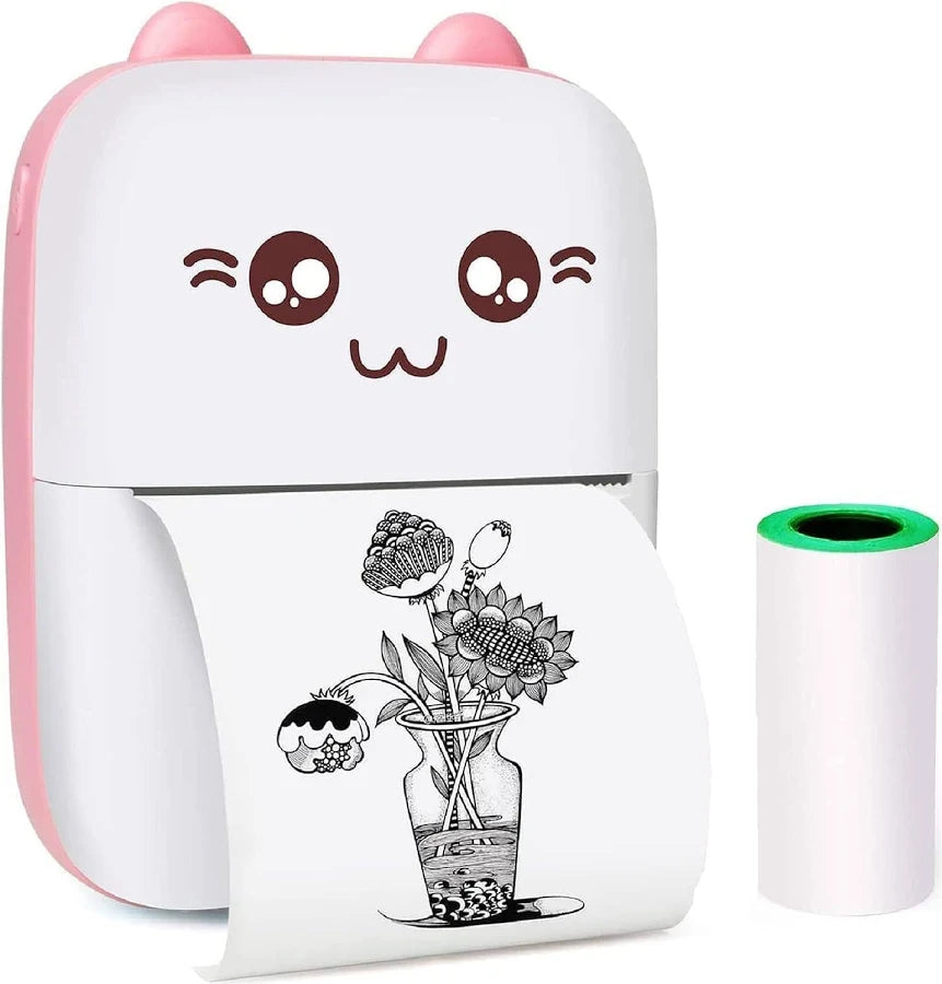 Mini Portable Printer | Portable Bluetooth Inkless Printer