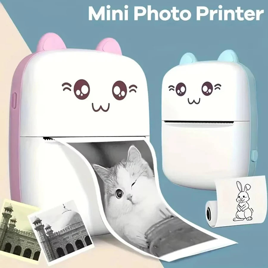 Mini Portable Printer | Portable Bluetooth Inkless Printer